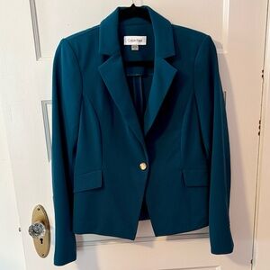Calvin Klein Women's Teal Blazer